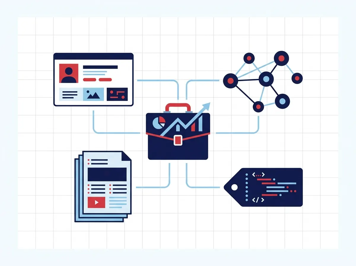 Deliverables diagram for professional service firms